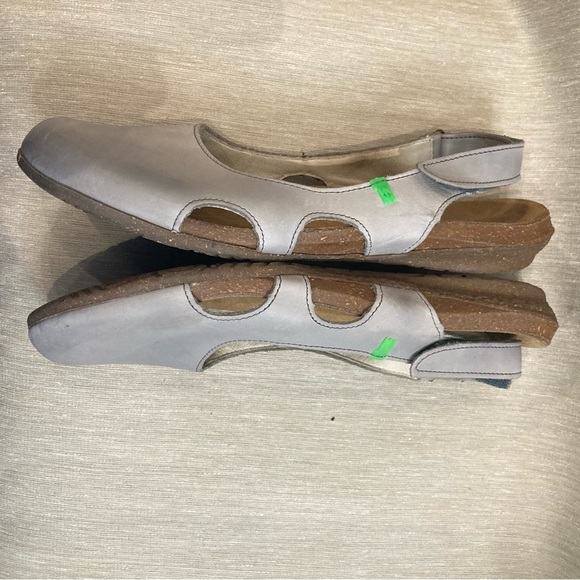 EL NATURALISTA SZ 41 Wakataua Leather Velcro Closure Warm Grey Colourway Sandals - Picture 7 of 12